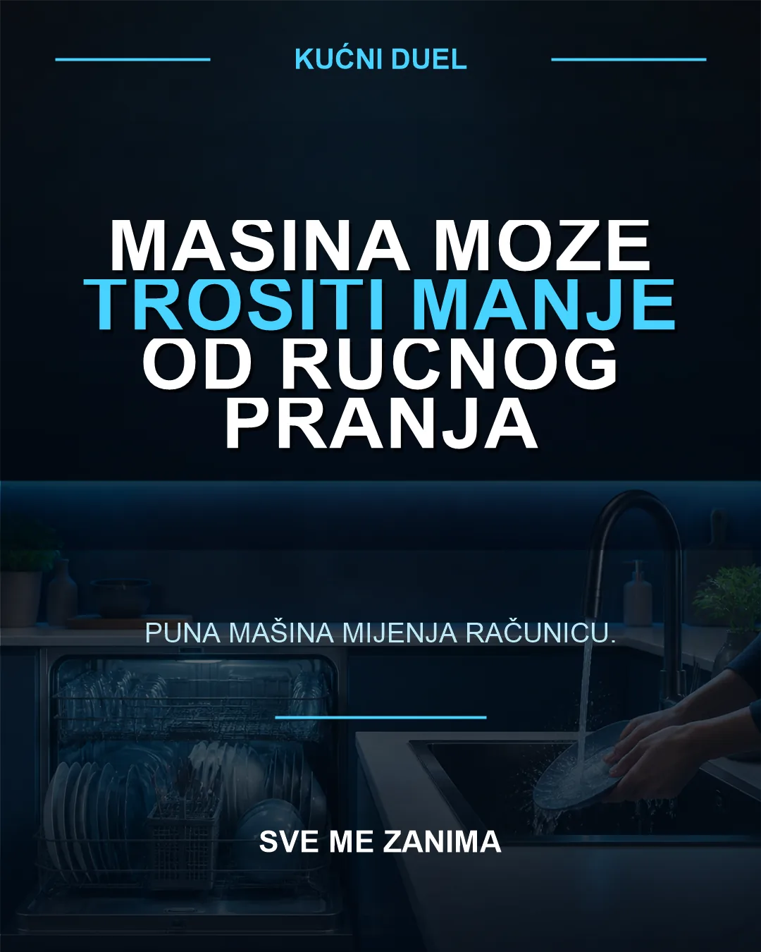 Mašina može trošiti manje od ručnog pranja