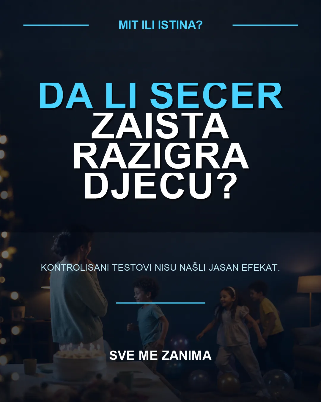 Da li šećer zaista razigra djecu?